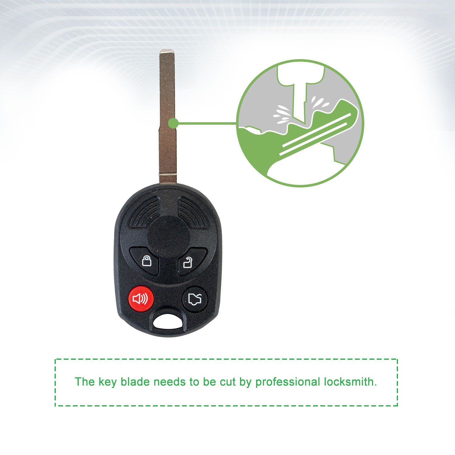 Lots of 5 Extra-Partss Remote Car Key Fob Replacement for Ford OUCD6000022 164-R8007 fits 2012 2013 2014 2015 2016 Escape