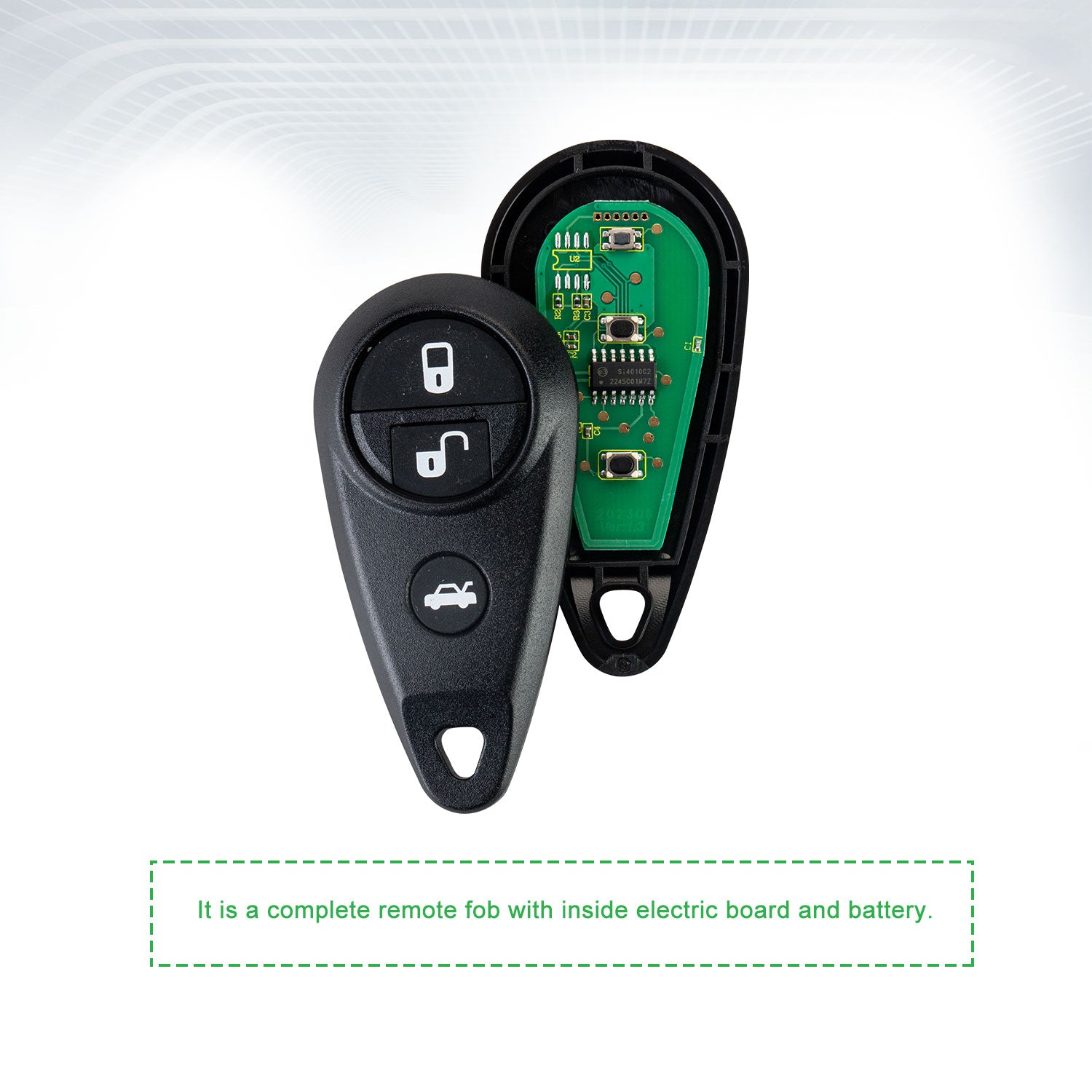 Lots of 5 Extra-Partss Remote Car Key Fob Replacement for Subaru NHVWB1U711 fits 2005 2006 2007 Impreza Forestor 4 Btn