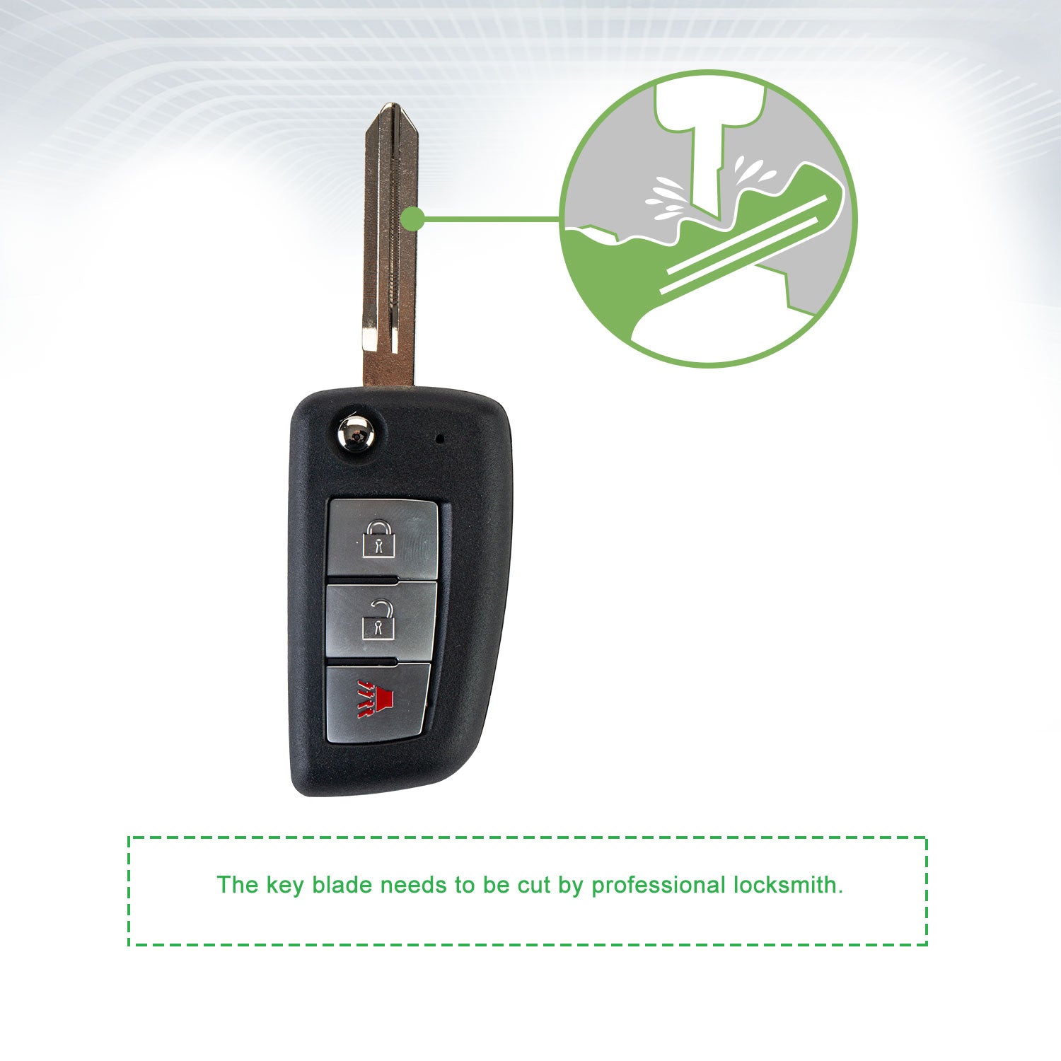 Lots of 10 Extra-Partss Remote Car Key Fob Replacement for Nissan CWTWB1G767 fits 2014 2015 2016 2017 Rogue