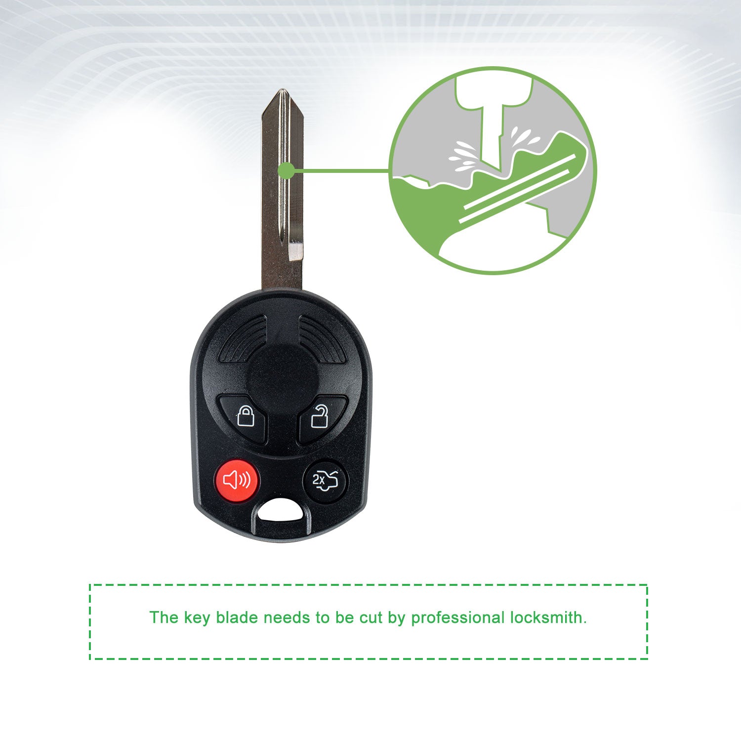 Extra-Partss Remote Car Key Fob Replacement for Ford OUC6000022 164-R7040 fits Expedition Explorer 2003 2004 2005 2006 2007 2008 2009 2010 2011 2012