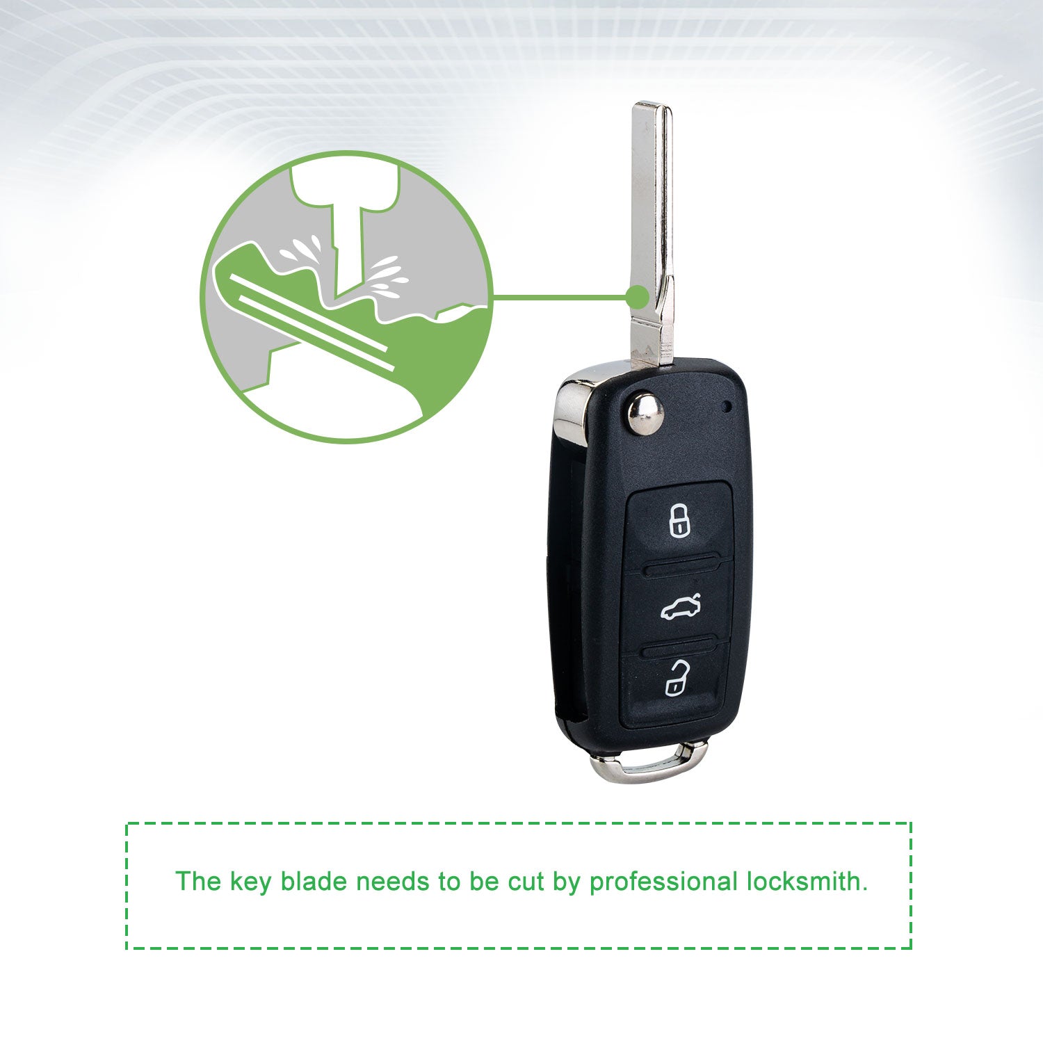 Lots of 5 Remote Car Key Fob Replacement for VW NBG010180T fits 2012 2013 2014 2015 2016 Golf Jetta Passat Beetle
