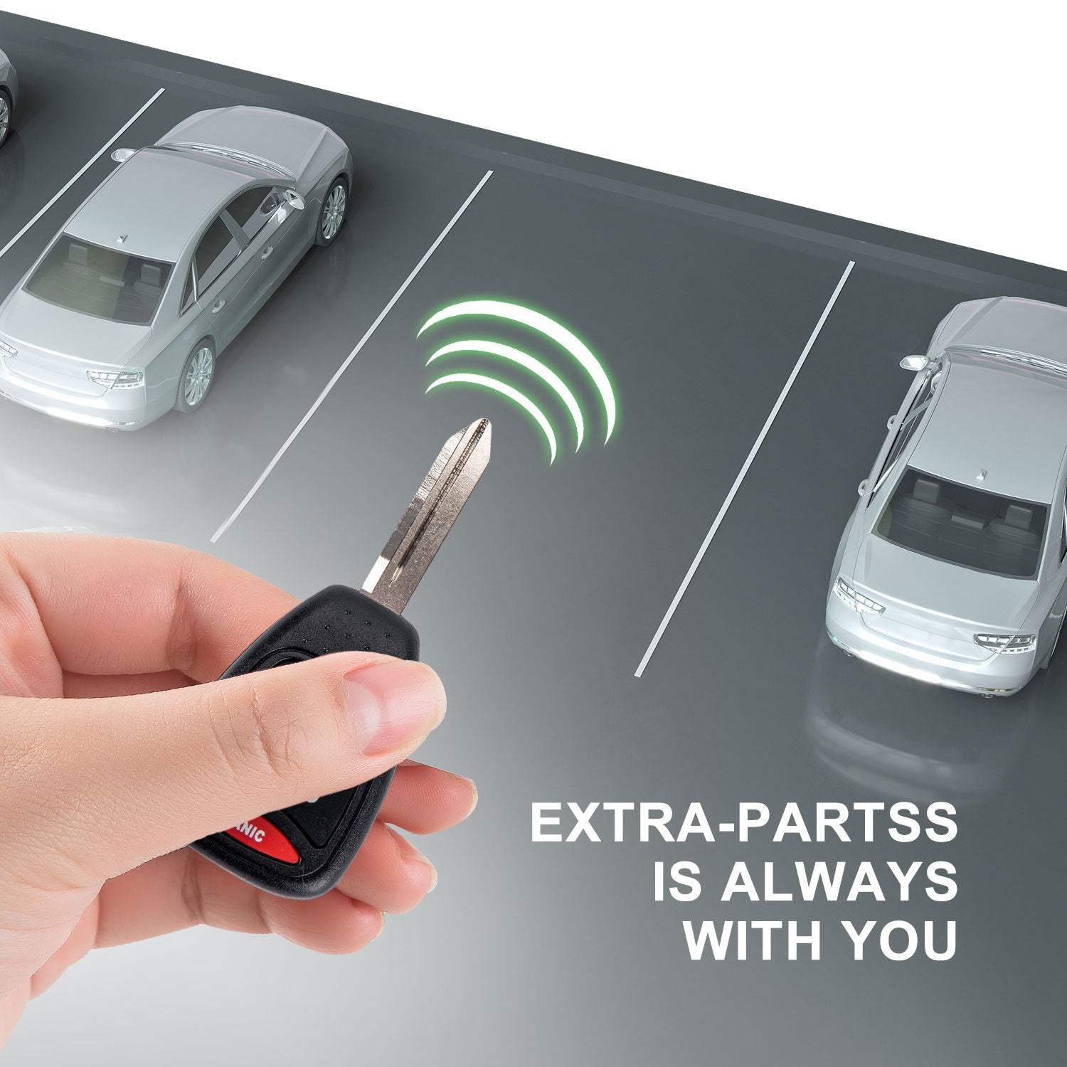 Extra-Partss Car Remote Fob Replacement for KOBDT04A fits 2006 2007 2008 2009 Dodge Durango