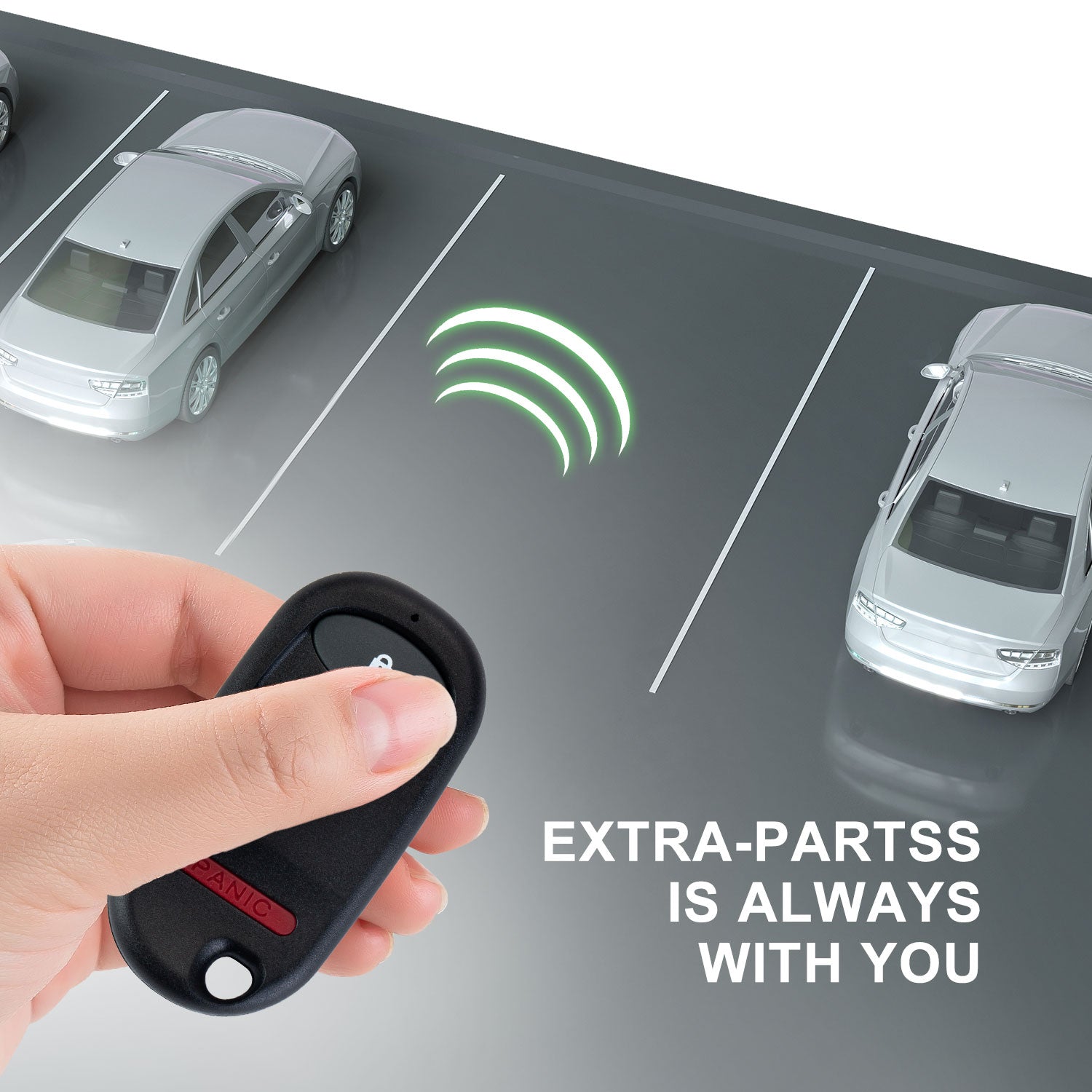Car Key Fob Keyless Entry Remote fits Honda Civic EX LX DX 2001 2002 2003 2004 2005 / Honda Pilot 2003 2004 2005 2006 2007 (NHVWB1U521, NHVWB1U523) with Instructions