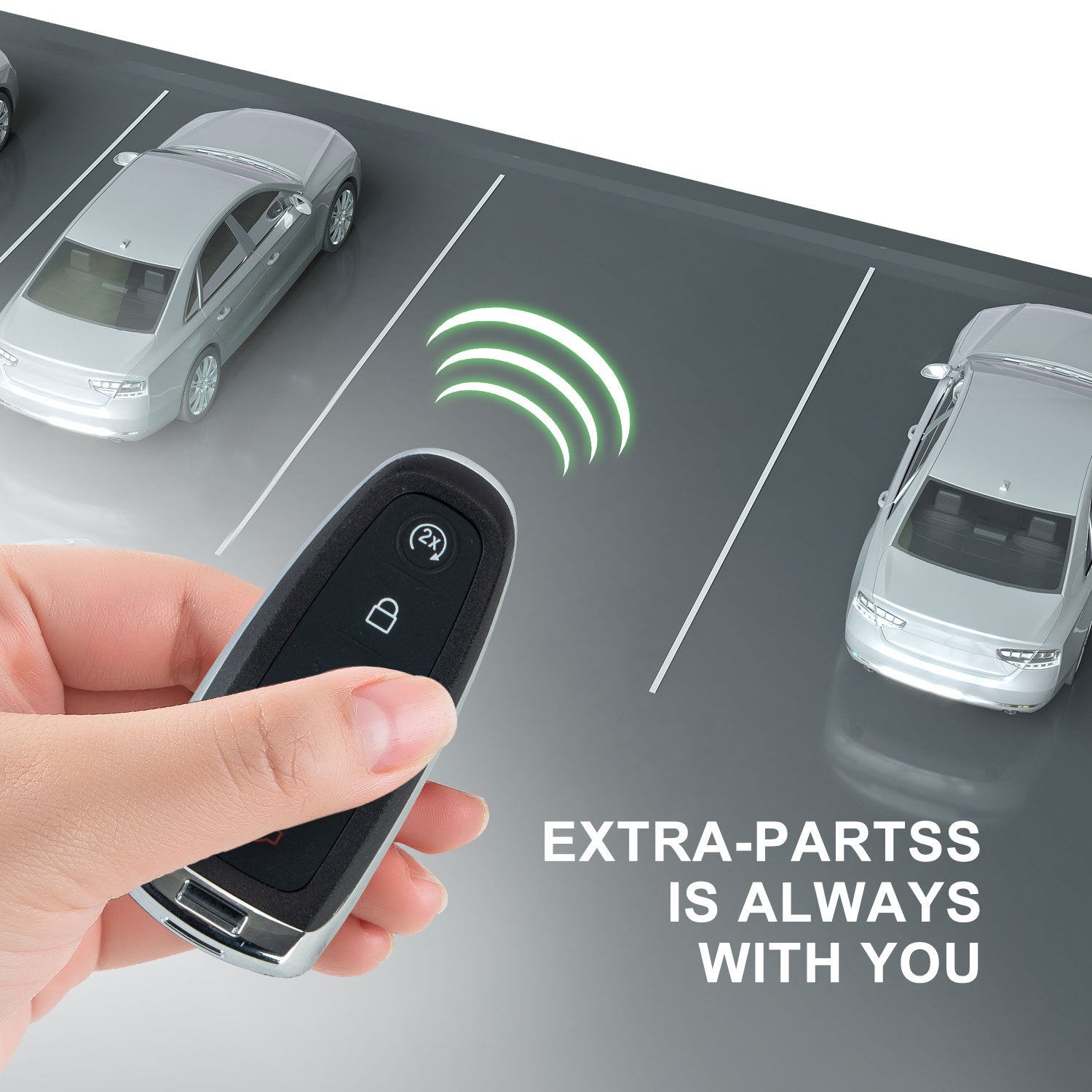 Extra-Partss Smart Remote Car Key Fob Replacement for Ford M3N5WY8609 fits 2013 2014 2015 2016 2017 2018 Edge Escape Expedition 5 Button