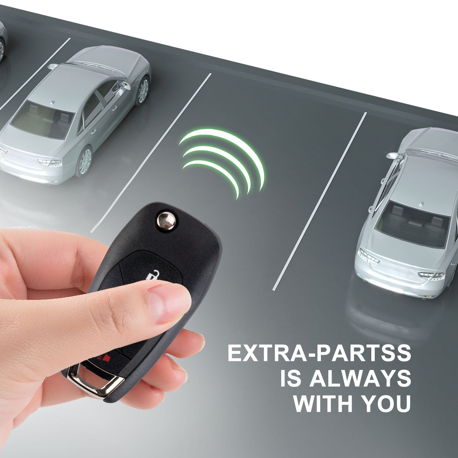 Lots of 5 Extra-Partss Keyless Remote Car Key Fob Replacement for Chevy LXP-T004 433Mhz fits 2016 2017 2018 2019 Cruze XL8 Systems Only
