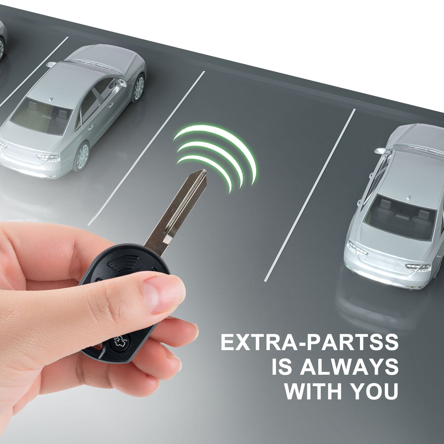 Extra-Partss Remote Car Key Fob Replacement for Ford OUC6000022 164-R7040 fits Expedition Explorer 2003 2004 2005 2006 2007 2008 2009 2010 2011 2012