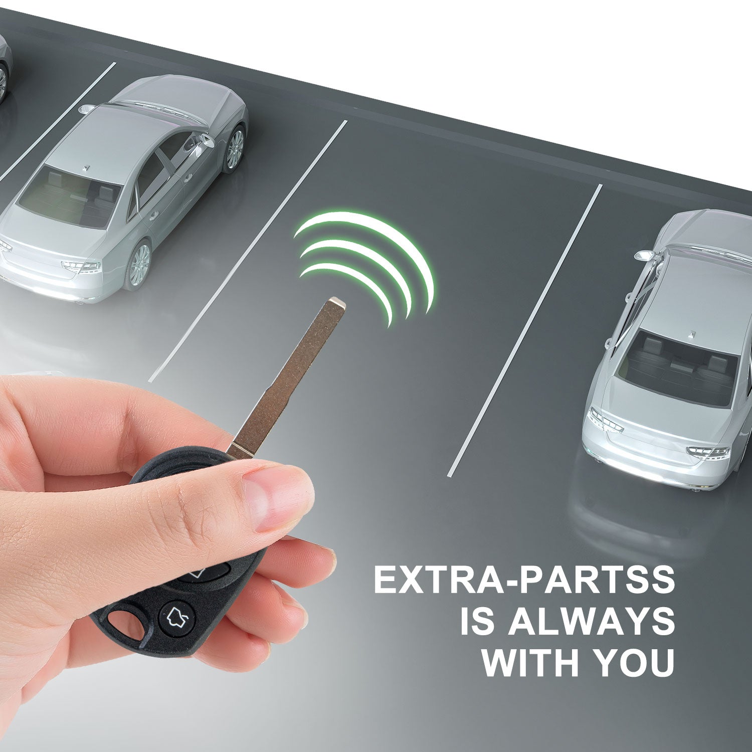 Lots of 5 Extra-Partss Remote Car Key Fob Replacement for Ford OUCD6000022 164-R8007 fits 2012 2013 2014 2015 2016 Escape