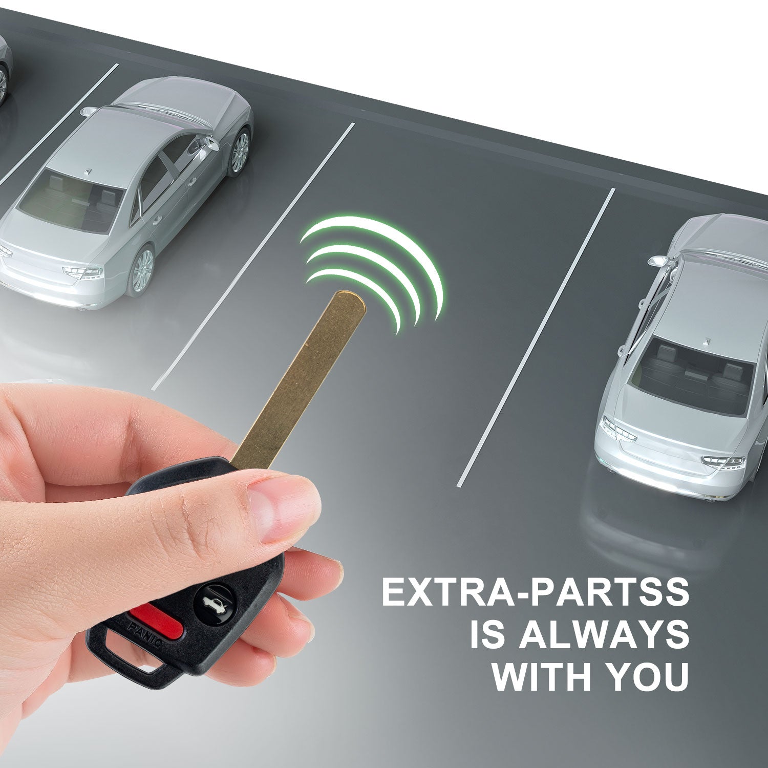 Lots of 5 Extra-Partss Remote Car Key Fob Replacement for Subaru CWTWB1U811  57497-AJ10A fits 2011 2012 2013 2014 Outback Legacy