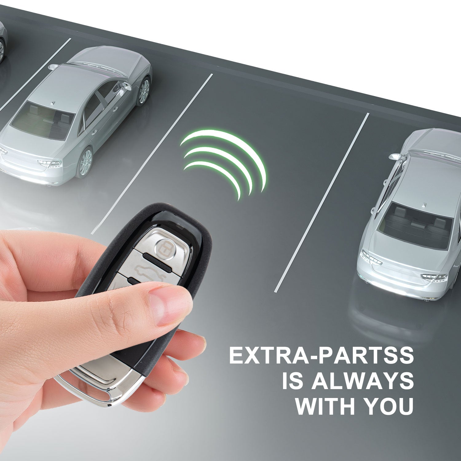 Extra-Partss Remote Car Key Fob Replacement for Audi IYZFBSB802 fits 2008 2009 2010 2011 2012 2013 2014 2015 2016 A4 A5 Q5 Without Comfort Access