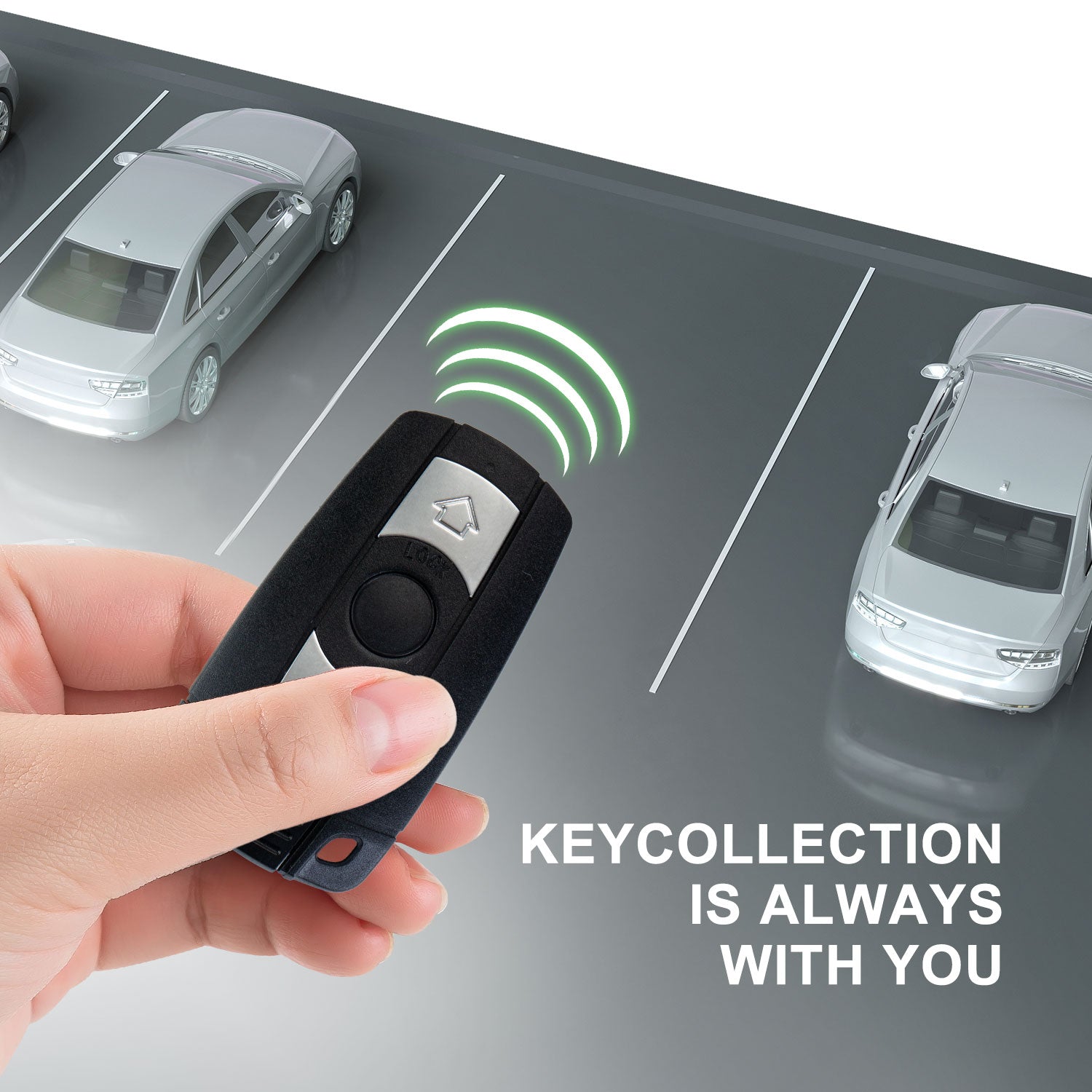 Keyless2Go Remote Car Key Fob Replacement for BMW KR55WK49127 fits 2004 2005 2006 330i 330 ci 330Xi