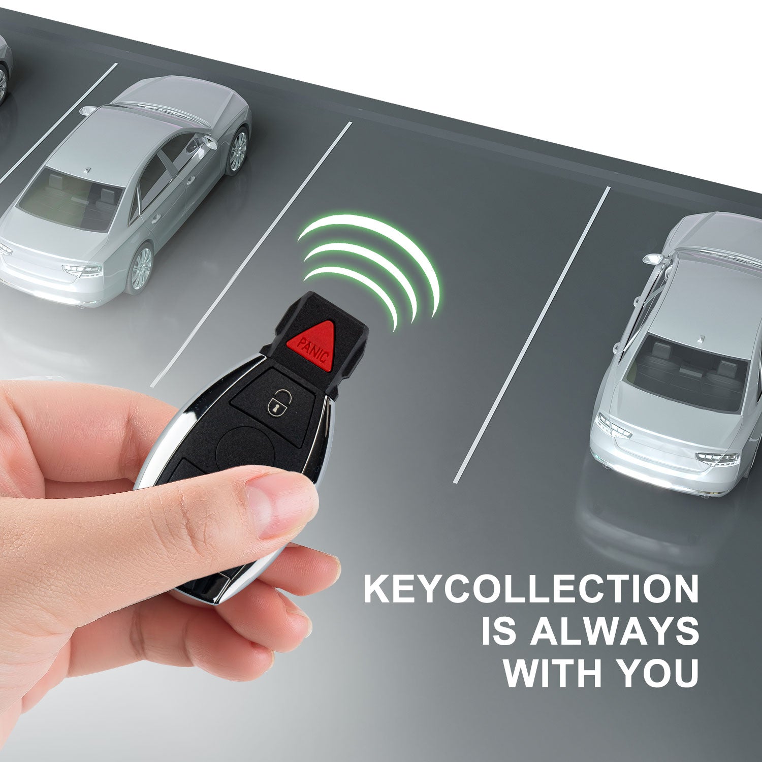 Keyless2Go Remote Car Key Fob Replacement for IYZ3312 IYZDC fits 2007 2008 2009 2010 2011 Mercedes-Benz ML350 ML450 ML550