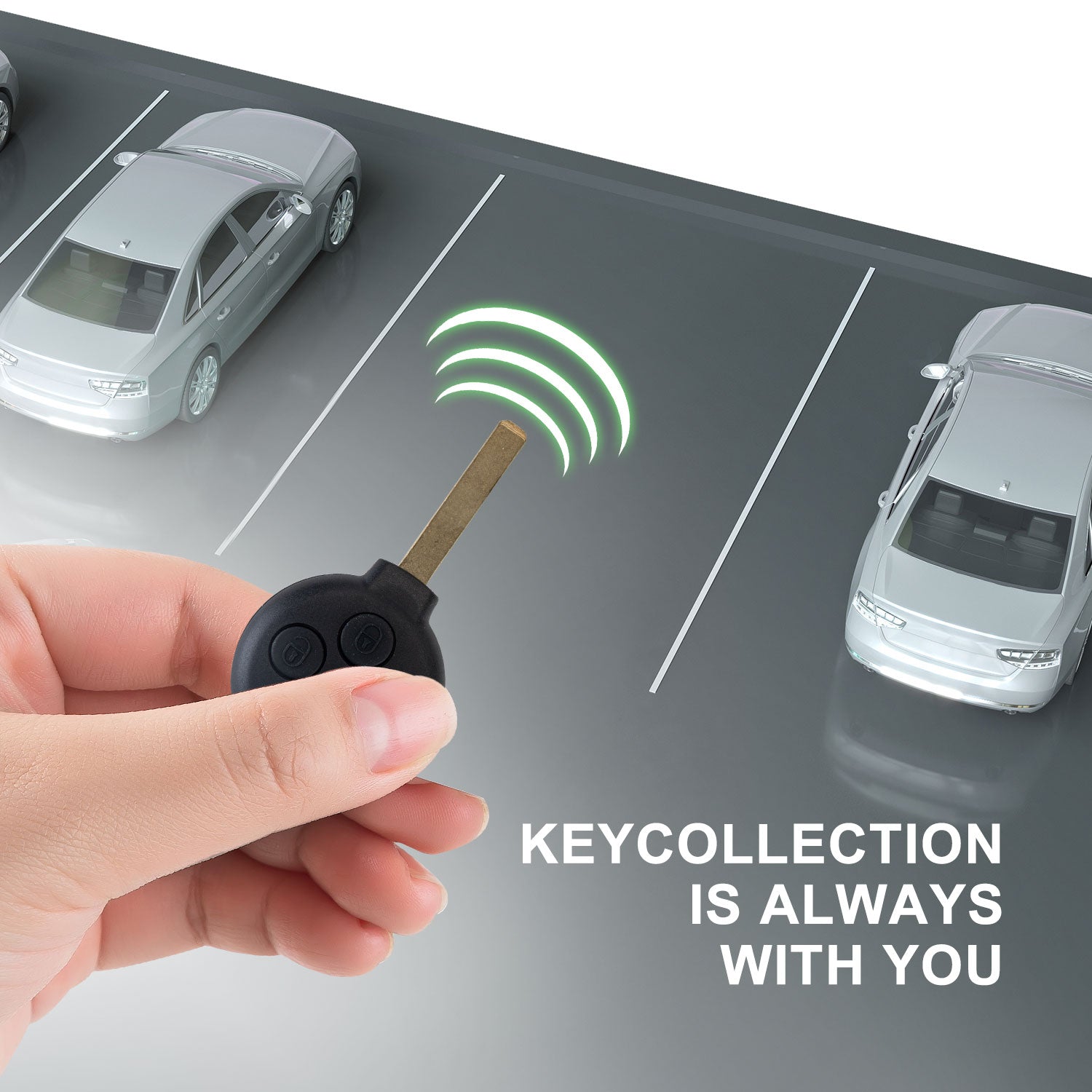 Keyless2Go Remote Car Key Fob Replacement for Mercedes KR55WK45144 PCF7941 fits 2008 2009 2010 2011 2012 2013 2014 2015 Fortwo