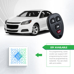 Lots of 5 Car Remote Fob Replacement for KOBGT04A 15252034 fits 2007 2008 2009 2010 Chevy Cobalt 4 Button