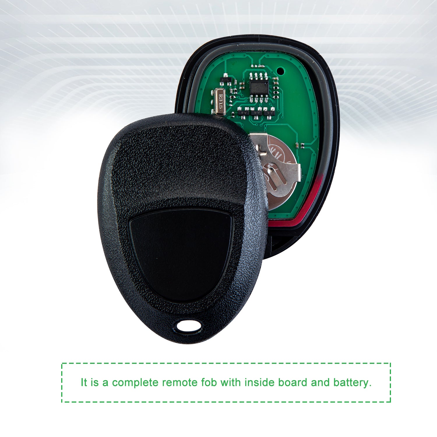 Extra-Partss Keyless Remote Car Key Fob Replacement for 2006-2007 Cadillac DTS/2006-2011 Buick Lucerne/2006-2013 Chevy Impala/2006-2007 Chevy Monte Carlo 5 Button Remote OUC60270 15912860