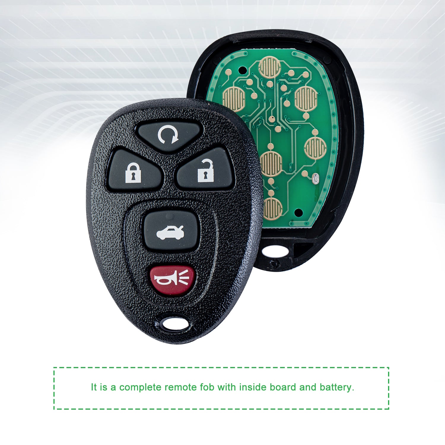 Lots of 5 Keyless Remote Car Key Fob Replacement for Lacrosse Cobalt Malibu G5 G6 Grand Prix Aura Sky 5 Button Remote KOBGT04A 22733524