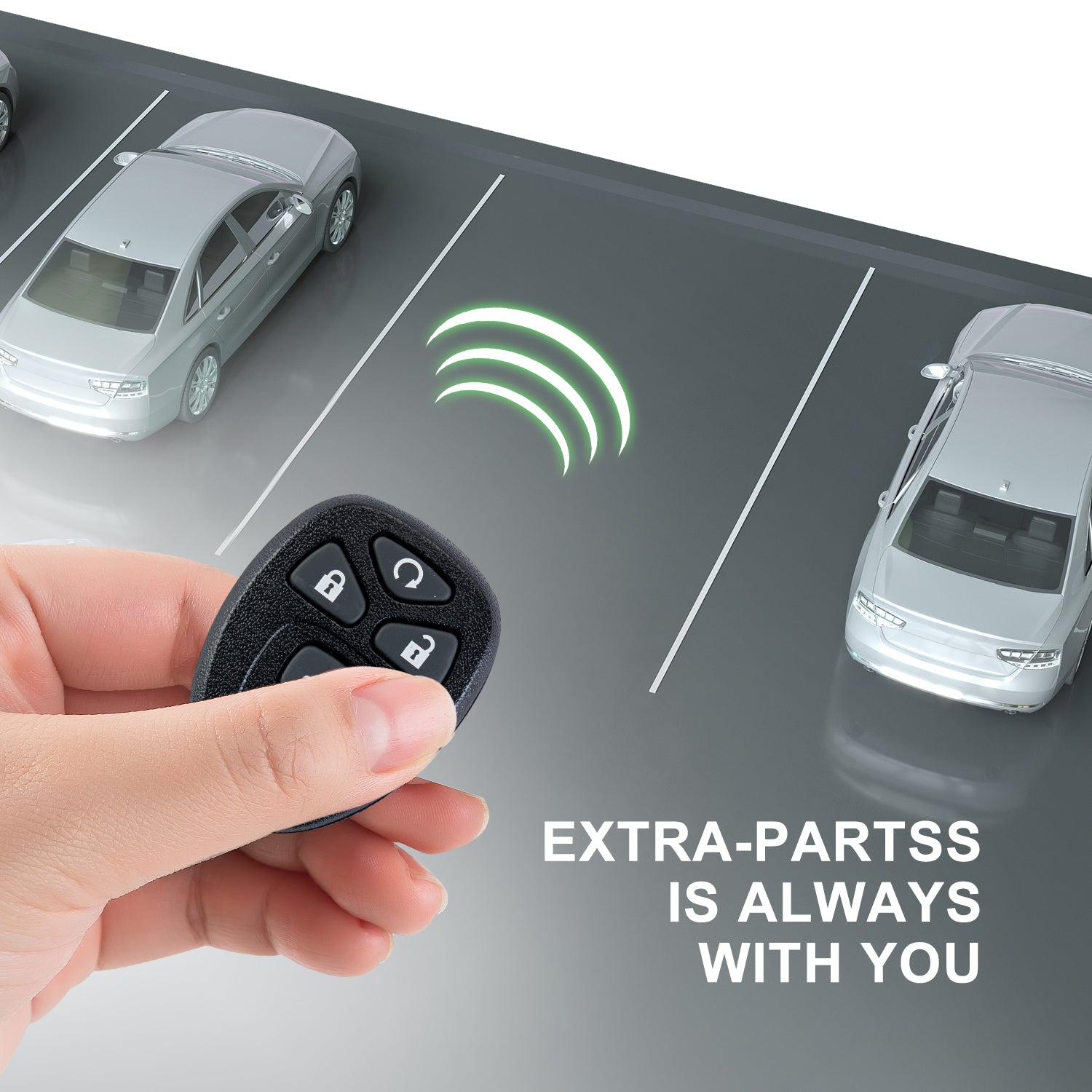 Extra-Partss Keyless Remote Car Key Fob Replacement for Lacrosse Cobalt Malibu G5 G6 Grand Prix Aura Sky 5 Button Remote KOBGT04A 22733524