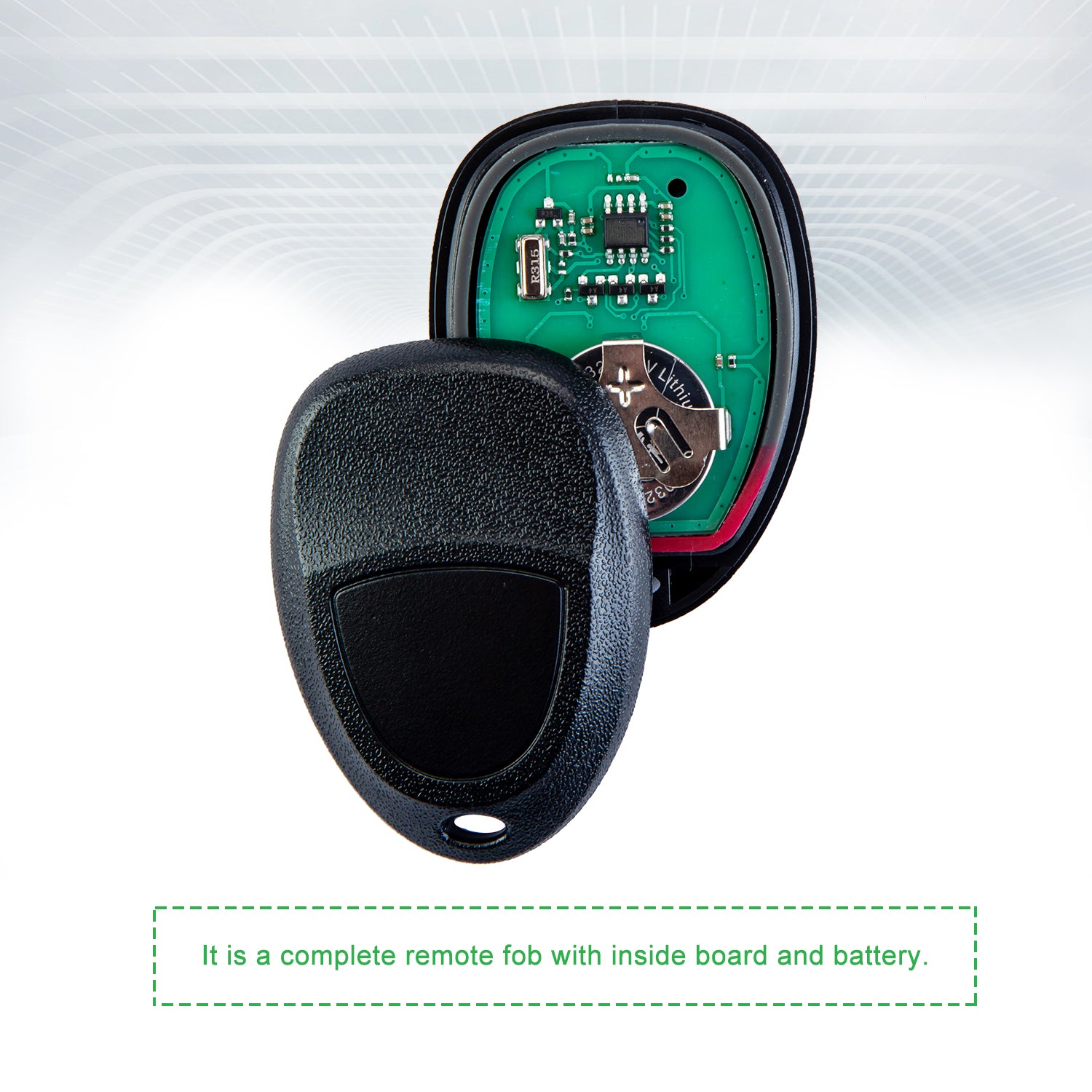 Extra-Partss Car Key Fob Replacement for Selected GM Chevy Keyless Entry 5 Button Remote OUC60270 22936101