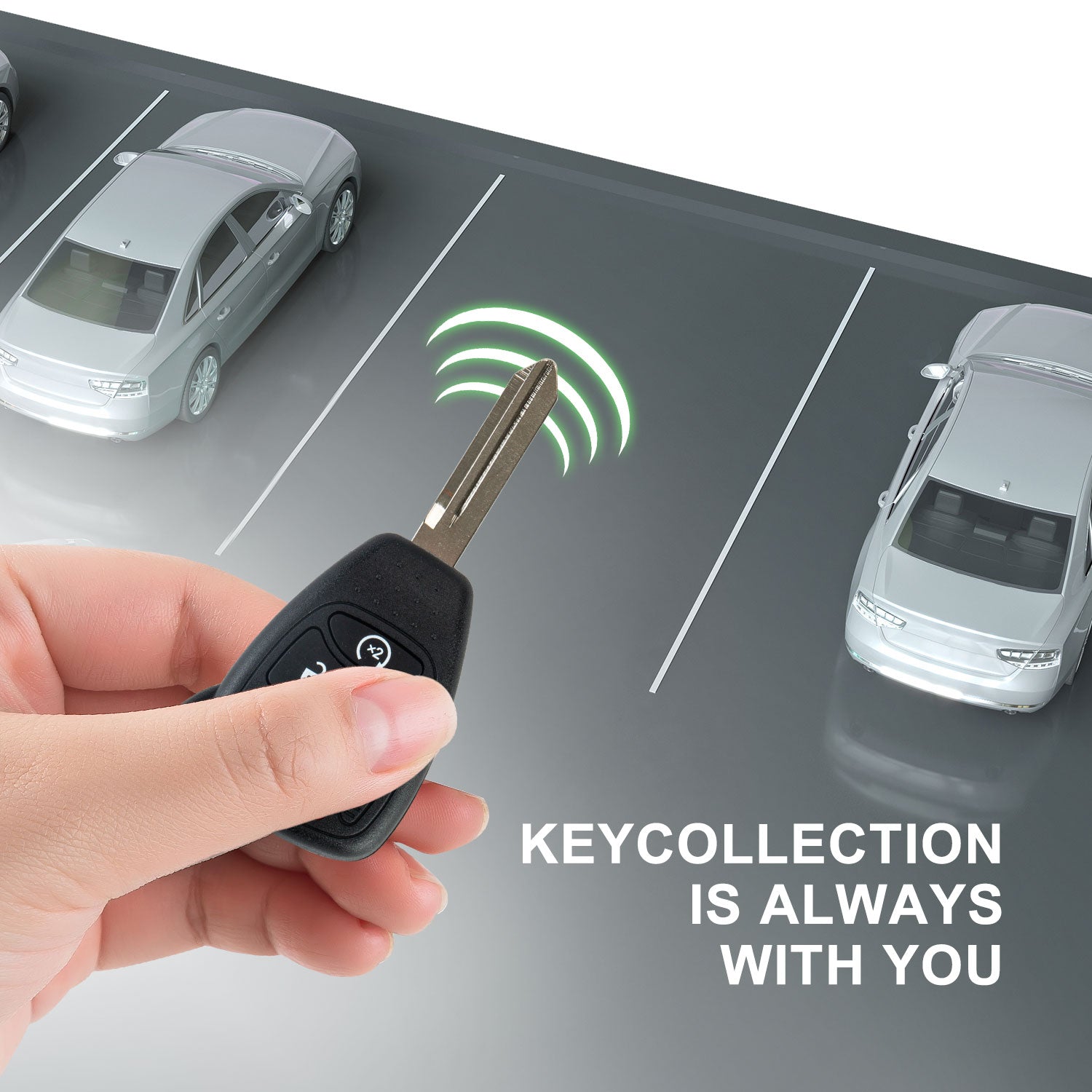 KeyCollection Keyless Remote Start Car Key Fob Replacement for Compass Patriot Wrangler 4 Button Remote OHT692427AA 04589621AA