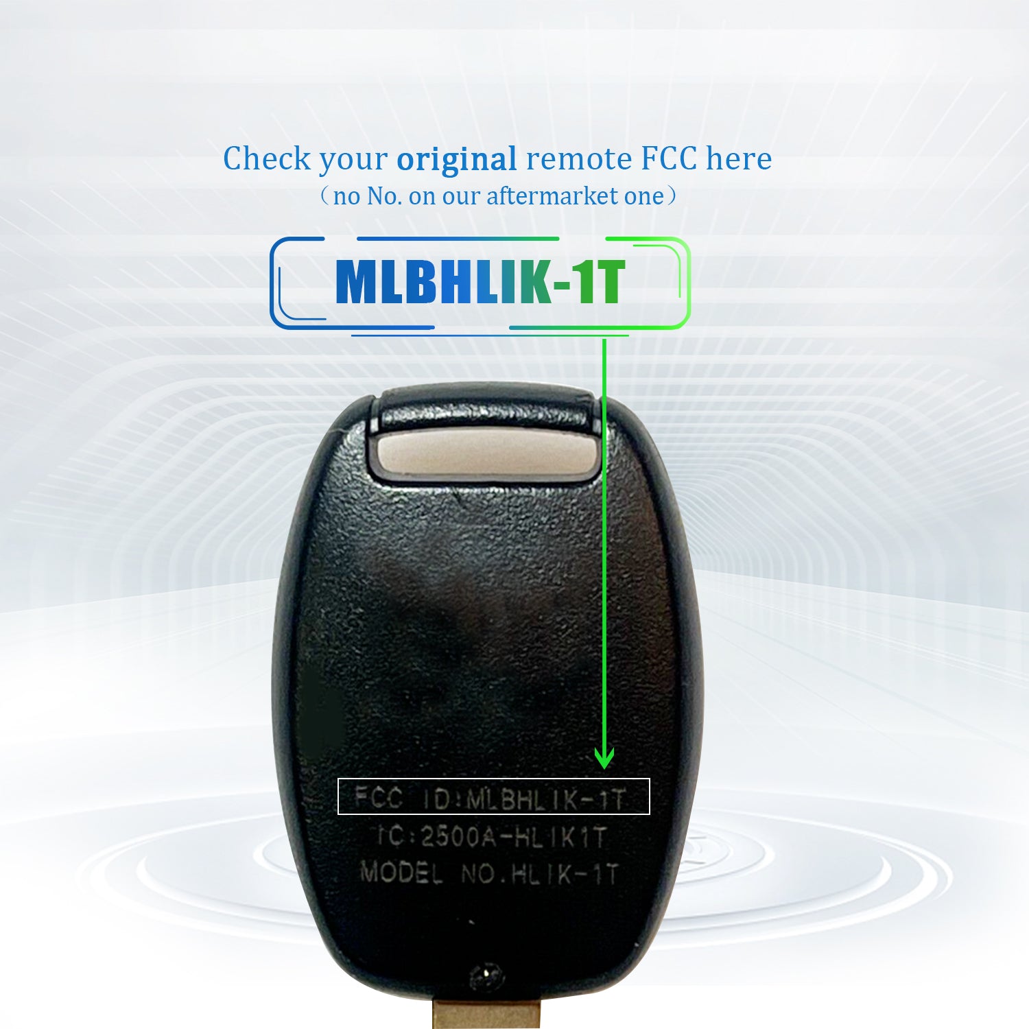 Extra-Partss Keyless Remote Car Key Fob Replacement for 2009 2010 2011 2012 2013 Honda FIT CR-V 3 Button MLBHLIK-1T