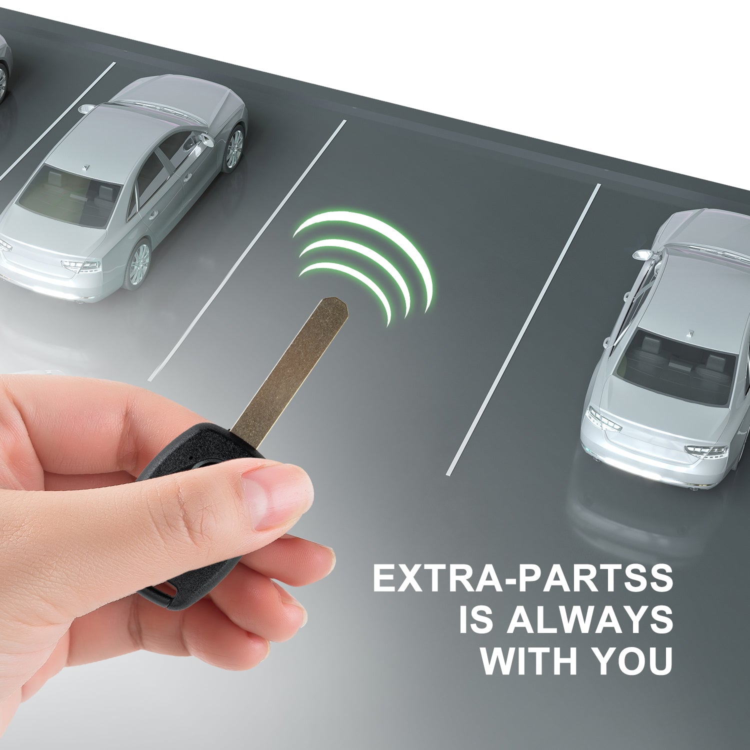 Extra-Partss Keyless Remote Car Key Fob Replacement for 2009 2010 2011 2012 2013 Honda FIT CR-V 3 Button MLBHLIK-1T
