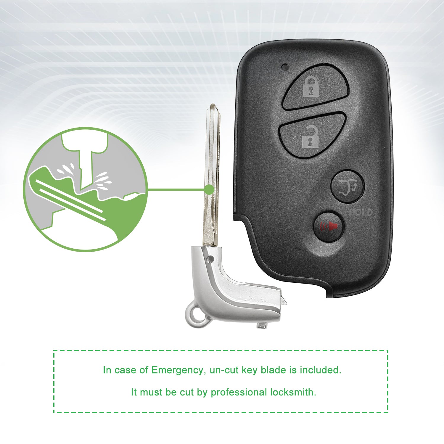 thumbnail image 2 of Smart Key Remote Fob HYQ14ACX Replacement For Lexus RX350, RX450h, CT200h 2 of 3