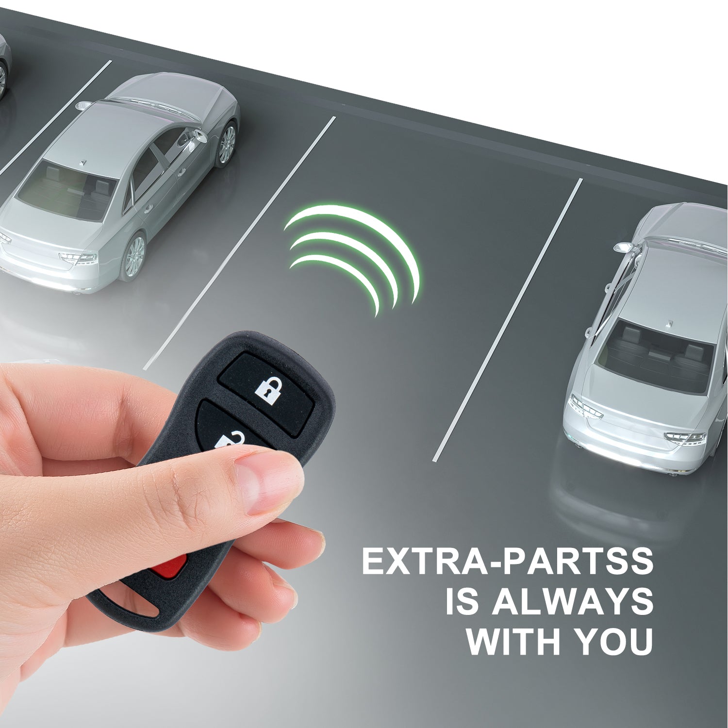 Extra-Partss Keyless Entry Remote Car Key Fob Replacement for Nissan Infiniti KBRASTU15 CWTWB1U821 4 Button 315Mhz