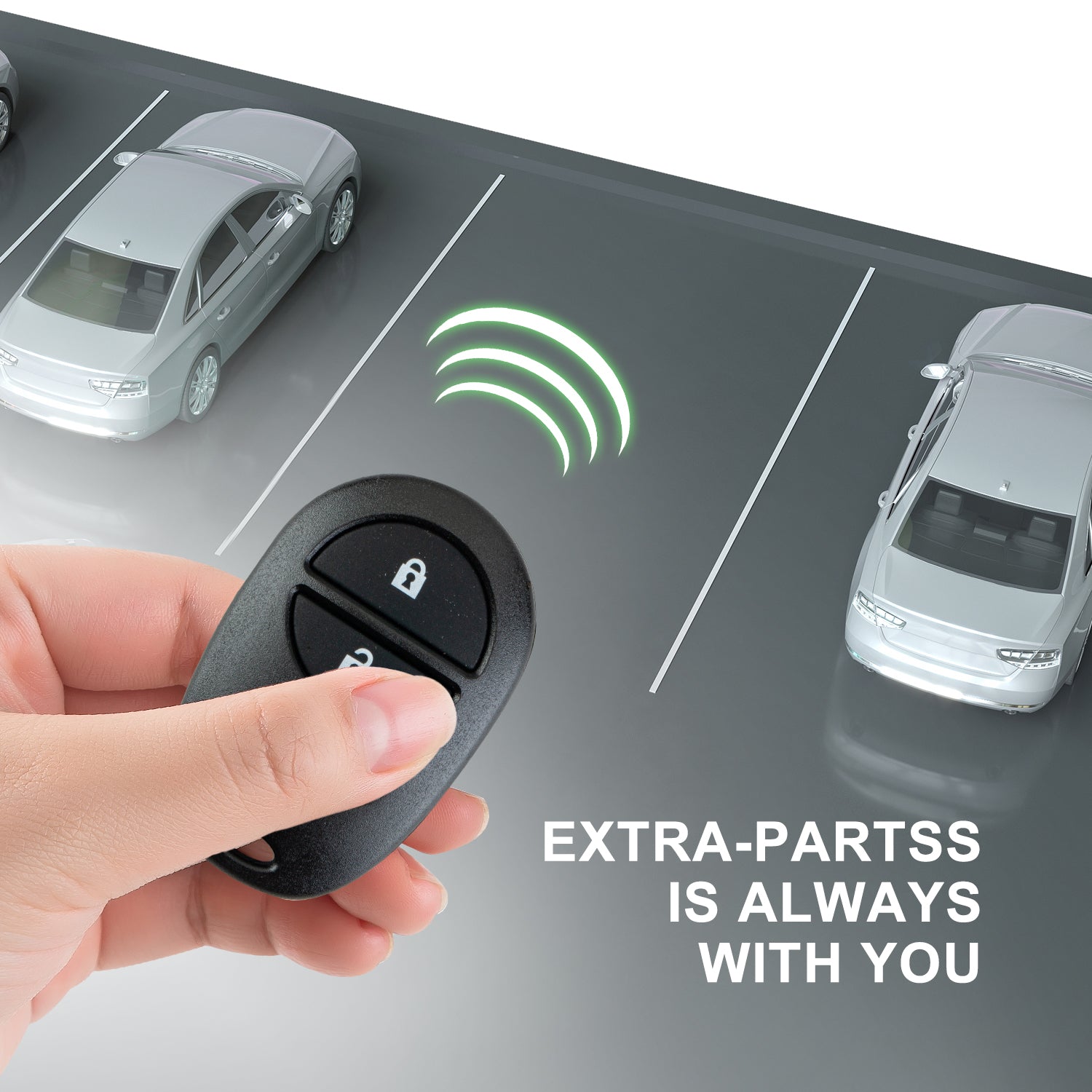 Key Fob Keyless Entry Remote fits Toyota Tacoma Tundra Sienna Sequoia Highlander (GQ43VT20T 3-Btn)
