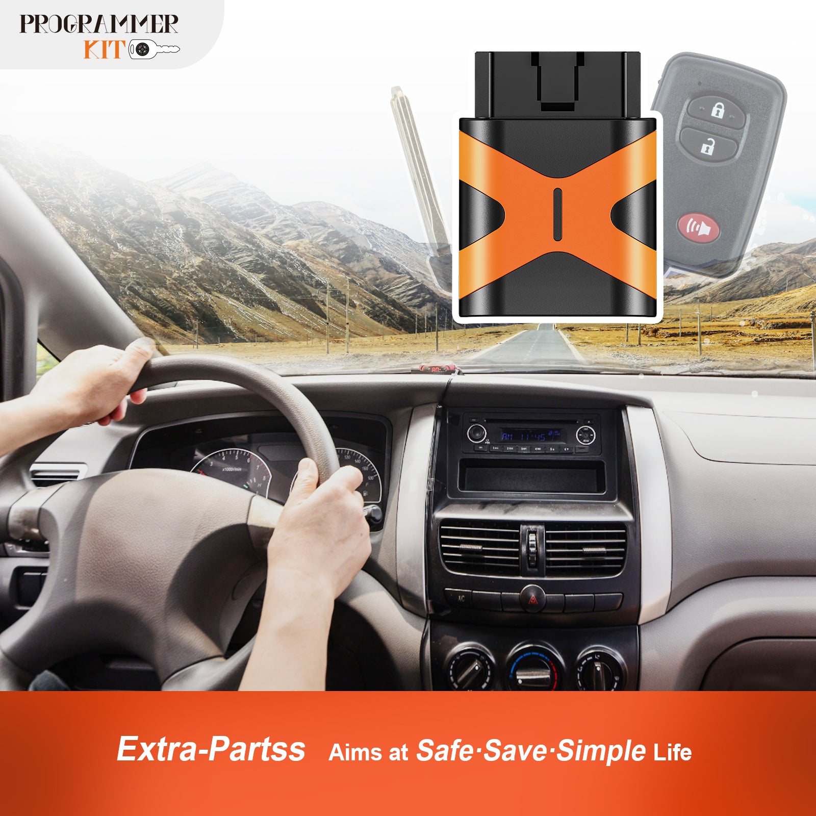 Extra-Partss OBD DIY Programmer and Smart Remote Car Key Bundles for Toyota HYQ14ACX 271451-5290 Board fits 2010 2011 2012 2013 2014 2015 Prius