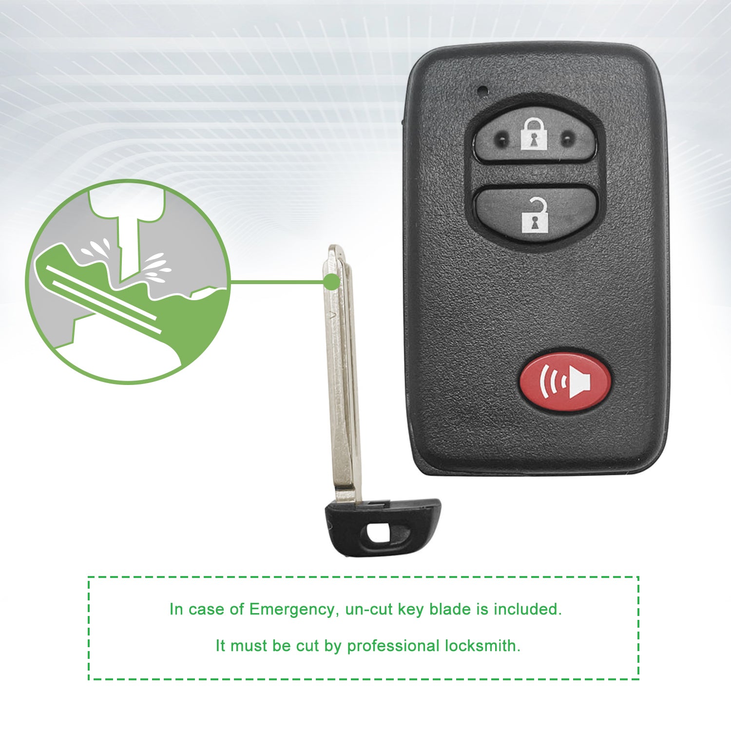 Lots of 10 Smart Car Key Fob Replacement for Toyota Highlander Land Cruiser Rav4 Smart Remote HYQ14AAB 0140