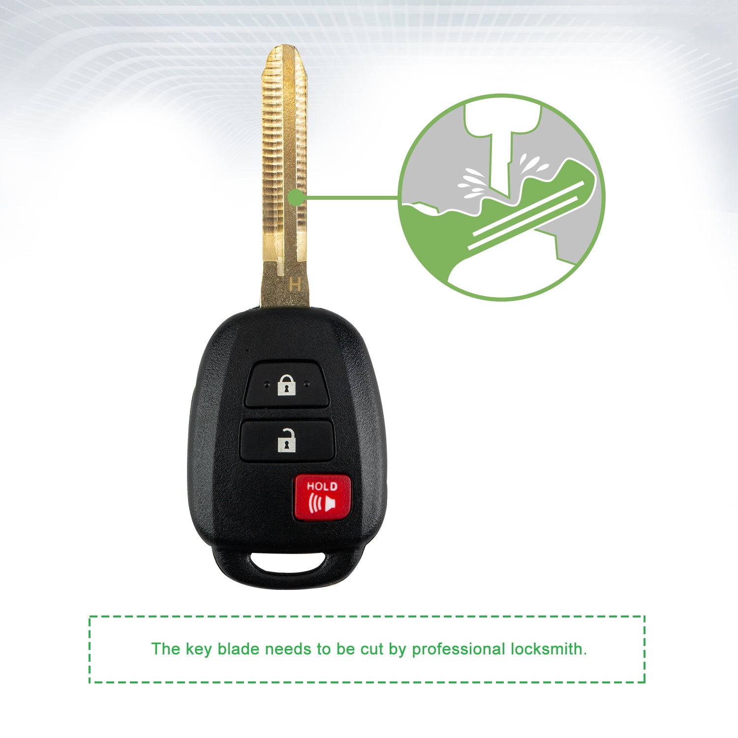 Extra-Partss Remote Car Key Fob Replacement for Toyota GQ4-52T 89070-0R120 fits 2013 2014 2015 2016 2017 2018 RAV4 H Chip