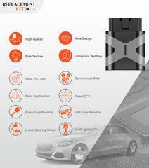 Extra-Partss Simple Key Replacement for Nissan KBRASTU15 + 46 Chip Key fits Titan 2004 2005 2006 2007 2008 2009 2010 2011 2012 2013 2014 2015 (3 Button)